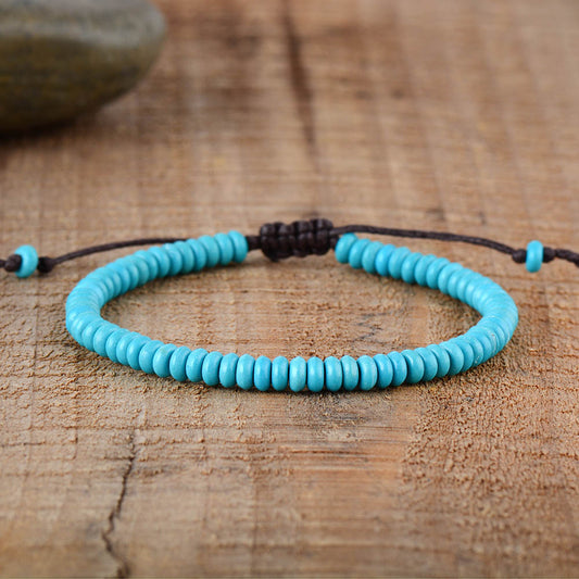 Disc Beads Turquoise Bracelet