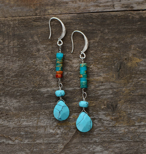 Turquoise Jasper Earrings