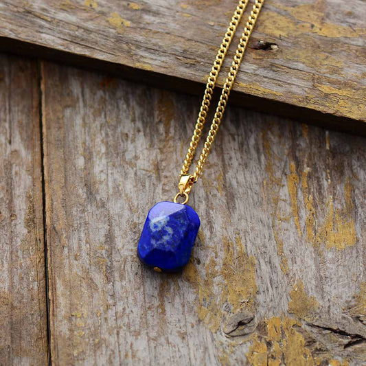 Lapis Lazuli Gold Pendant