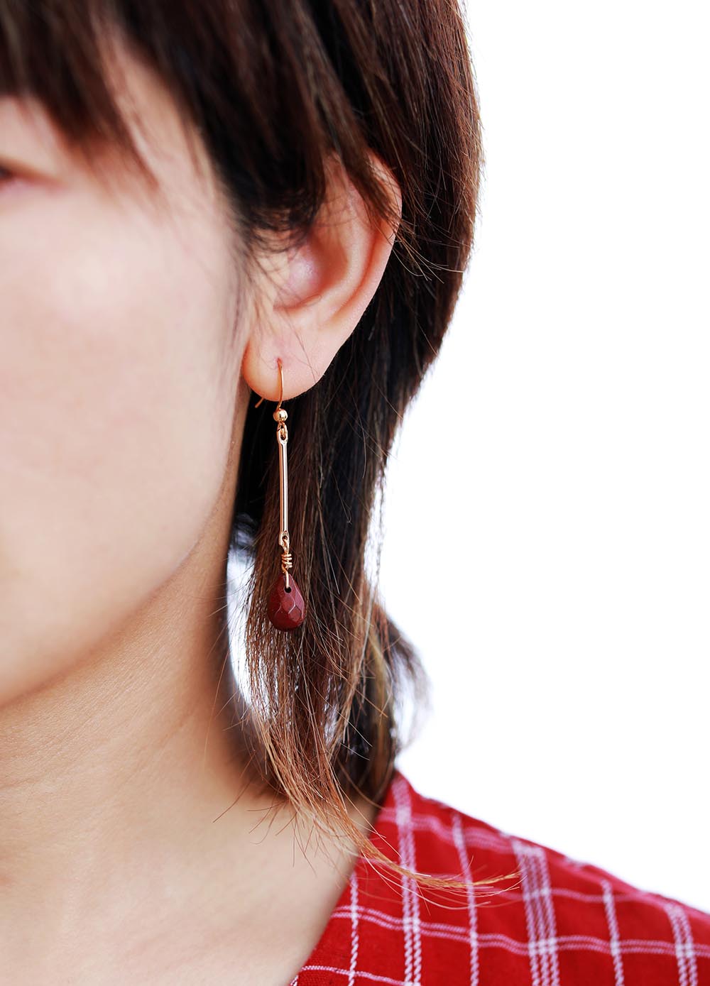 Red Jasper Dangle Earrings