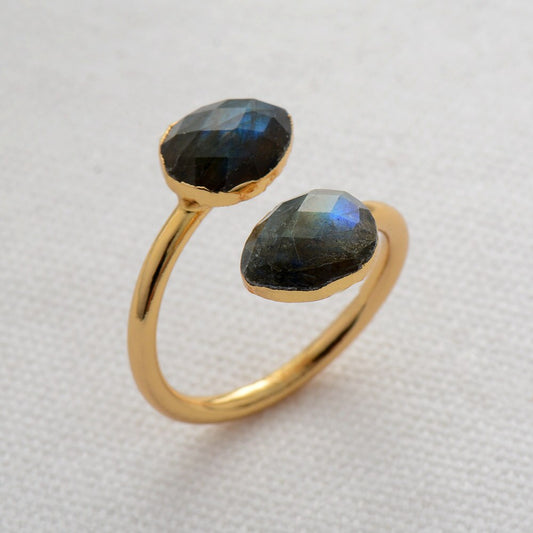 Labradorite Stone Ring