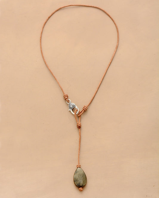 Pyrite Stone Choker Necklace