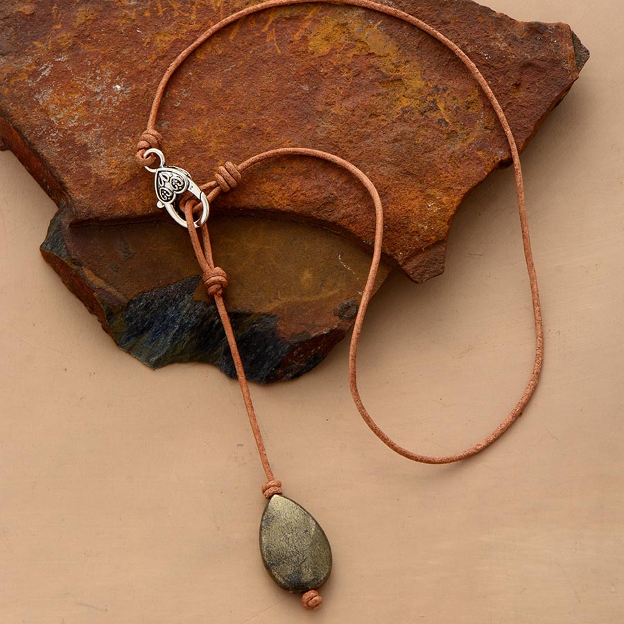 Pyrite Stone Choker Necklace