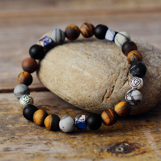 Mixed Natural Stones OM Bracelet