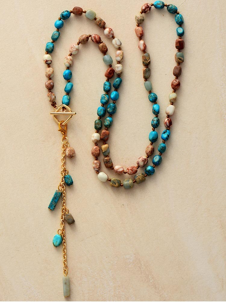 Eternity Semi-Precious Stones Necklace