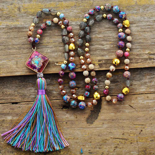 Spectrum Boho Mala Necklace