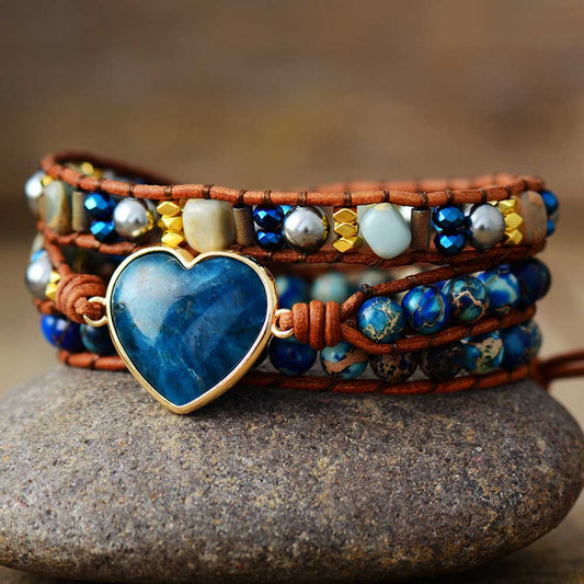 Sehaya Apatite Heart Bracelet 01
