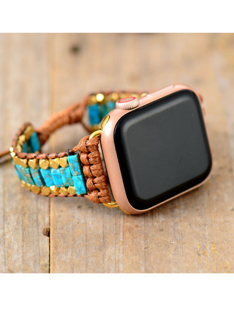 Ocean Blue Slim Apple Watch Band