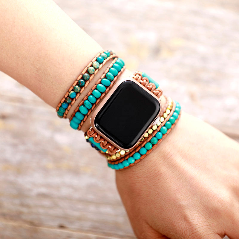 Turquoise Stones Apple Watch Band