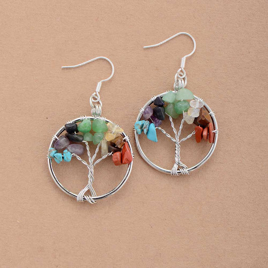Sehaya Tree of Life Chakra Earrings 02