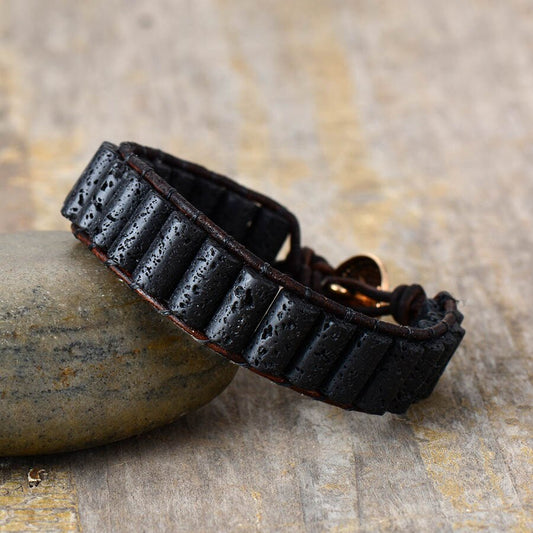 Sehaya Black Lava Bracelet 01